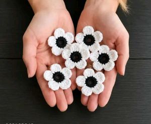 Handmade Crochet Flower Appliques