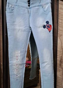Light Wash Mickey Mouse Jeans