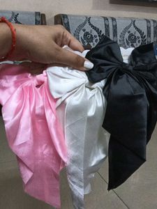Satin Bow Hair Clip set of 3