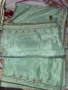 Elegant Sea Green Saree