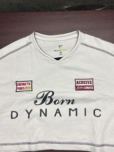 White Cropped T-Shirt with Graphic Print