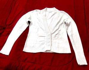 White Cardigan Sweater