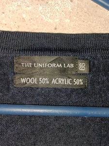 Classic Navy Blue Cardigan Sweater