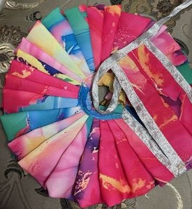 Vibrant Pleated Lehenga Choli Set