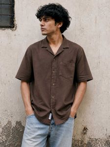 Cuban Collar Casual Shirt