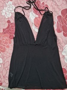 Black Sheer Top