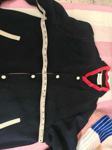 Varsity Style Navy Heavy sweater  Blue Jacket
