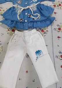 Cute Denim Outfit for Girls