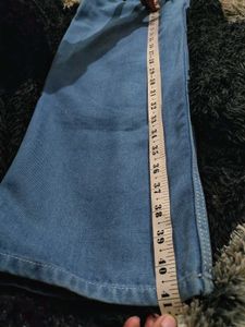 Blue Straight Leg Denim Jeans