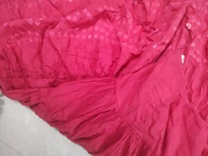 Red Tiered Ethnic Skirt/ Lehenga.