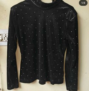 H&m Velvet Top