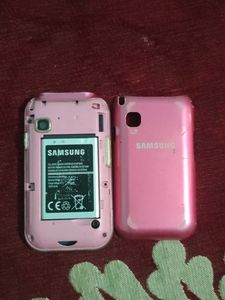 Pink Samsung Phone with Battery