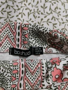 Boho Print Mini Skort waist 28-30
