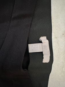 Black formal bootcut trousers