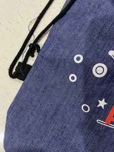 Blue Drawstring Backpack