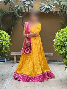 Vibrant Yellow Lehenga Choli