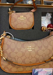 Coach Teri Rust Set with Mini Bag &amp; Cherry Charm