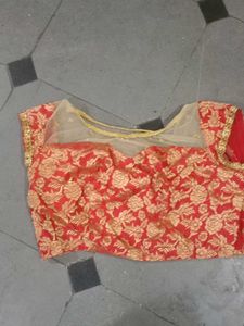 Red Floral Blouse