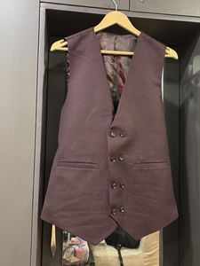 Men's Maroon Blazer 3 pc Suit