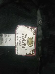 Black Cardigan/Sweater With Santa Embroidery
