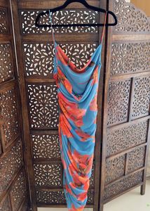 Zara Limited Edition Floral Back Open MIDI Dress