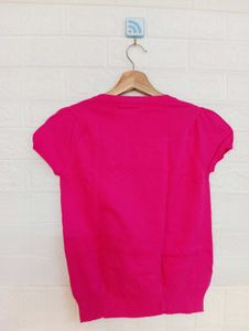 Hot Pink Short Sleeve Top