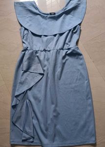 Stylish Blue Casual Dress