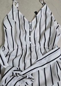 Striped Romper Jumpsuit