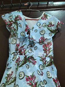 Women Printed Floral Dress Maxi Dres Long