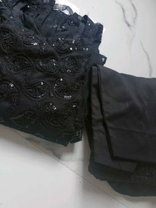 ⚫Chickenkari Elegant Black Kurta Set