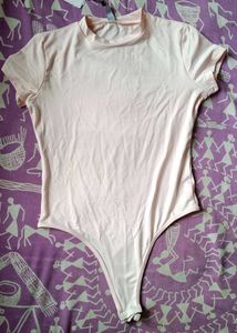 Light Pink Crew Neck Bodysuit