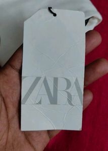 ZARA Off-Shoulder Long Sleeve Crop Top