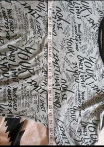 Max fashion Grey Graphic Print T-Shirt Top