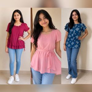 Stylish Tops for Women - 3 sets