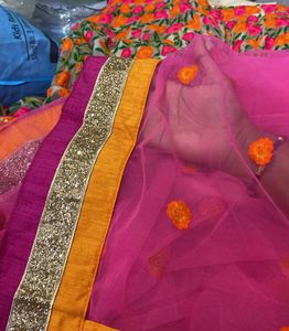 Vibrant Floral Lehenga Choli Set