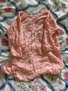Peach Embroidered Kurta
