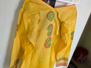 Vibrant Embroidered Yellow Kurta