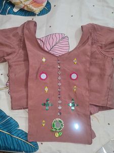 Embroidered Ethnic chaniya choli with Mirror Work