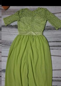 Elegant Green Lace Dress