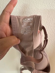 jockey mauve nude laced padded bra panty set