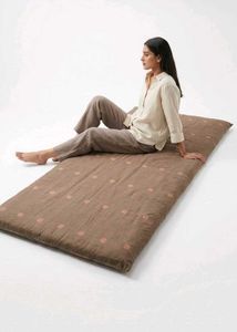 Vintage Brown Embroidered Blanket