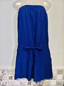 🔥BUY 1, GET 1 FREE🔥Strapless Blue Dress