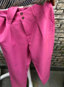 Pink Wide Leg Trouser High Waist 😍