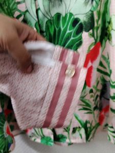 Boho Floral Print Button-Up Shirt