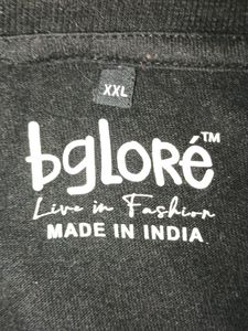 Black Printed Tshirt For Men
