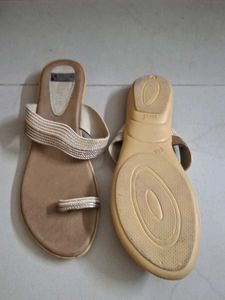 Elegant Gold Toe Ring Sandals