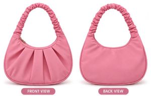 Chic Pleated Hobo Bag