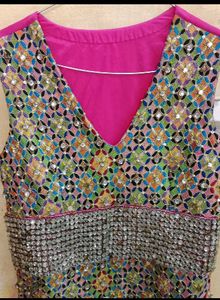 Stylish Heavy Kadai-Stone Work Tunic