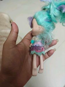 Cute Doll with Purple &amp; Mint Hair
