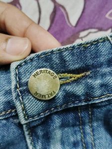 Distressed Denim Shorts